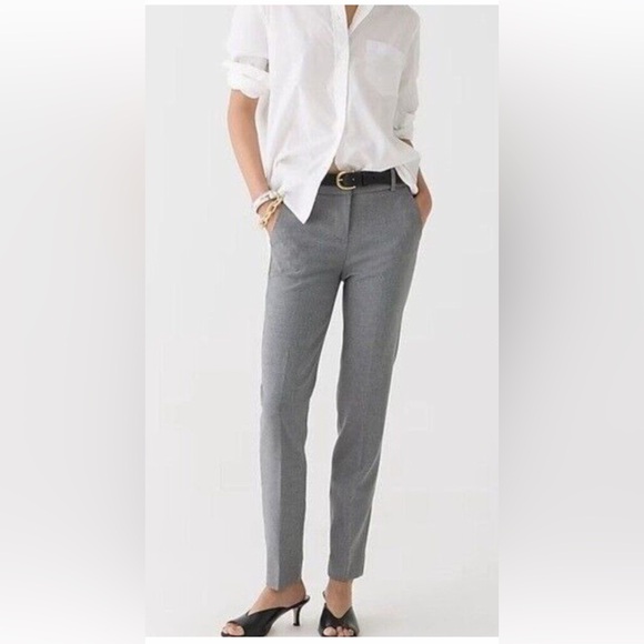 NWT J.Crew 365 Cameron grey pants size 00P - Picture 2 of 11
